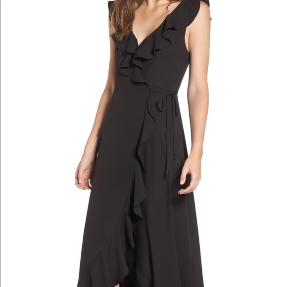 Leith Ruffle Wrap Maxi Dress xs/Garden Party print - Picture 7 of 8